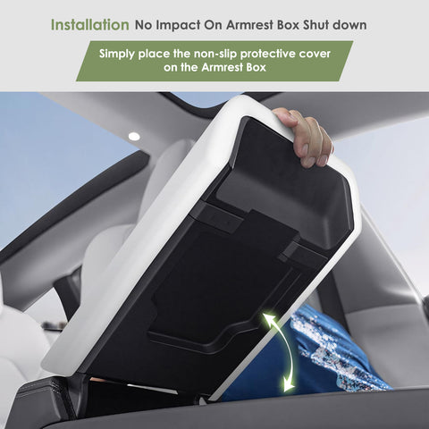 TPE Console Armrest Box Protective Cover For Tesla Model 3 2024+ Model Y 2025+
