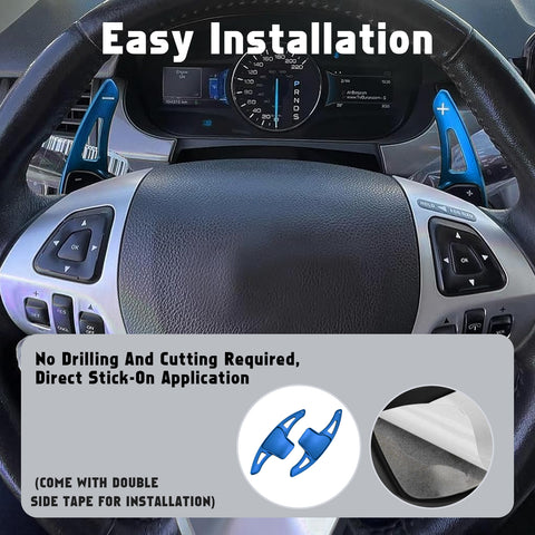 Aluminum Paddle Shifter Extension Decoration Cover For Ford Explorer 2013-2019