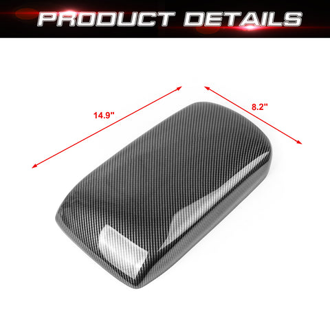 Xotic Tech Car Center Console Cover, 2PCS Carbon Fiber Color Center Armrest Lid Cover Middle Console Storage Box Protect Trim Accessories Compatible with BMW X3 G01 2018-2024, X4 G02 2019-2024