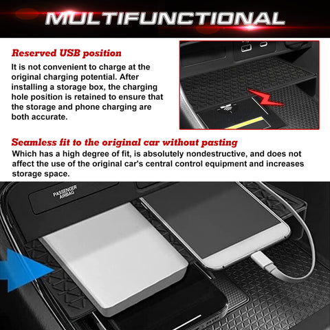 Anti-Slip Inner Center Console Storage Drawer Insert Tray For Honda CR-V 2023