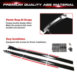78.7 Inch/2M Car Lower Side Skirts Protect Rocker Panel Splitter Winglets Diffuser Bottom Line Extension Body Kit Universal Fit Most Vehicles (Glossy Black w/ Red Strip)