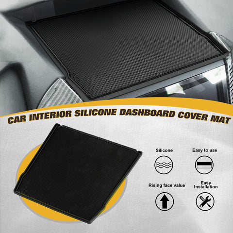 Car Anti-slip Silicone Dashboard Cover Mat For Subaru Forester 2019-2023,Crosstrek Impreza 2018-2023