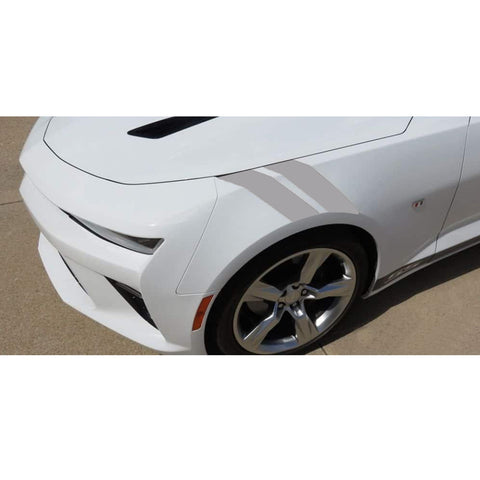 Blue Roll Front Hood Hash Mark Fender Racing Rally Stripes Sticker Vinyl Decal