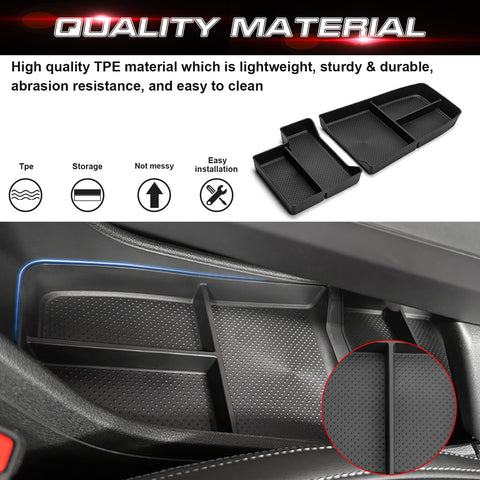 Xotic Tech Center Console Organizer Tray Compatible with BMW X1 2023 2024 U11, 2PCS Armrest Lower Console Organizer Tray Under Storage Box Accessories