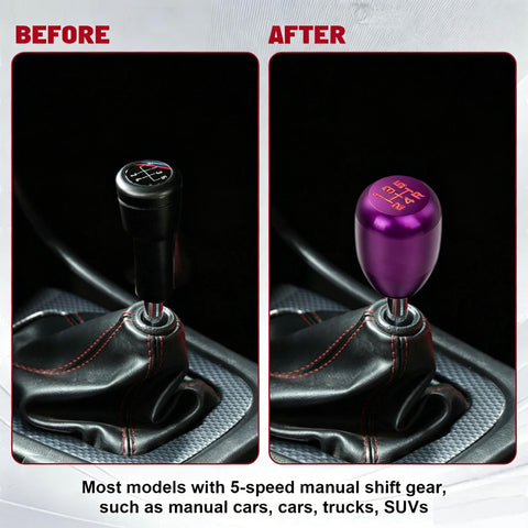 JDM Universal Aluminum 5 Speed Manual Car Gear Stick Shift Knob Shifter Lever