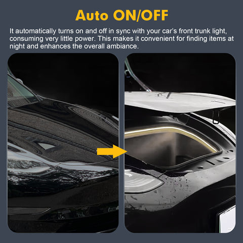 For Tesla Model S 2018-2020 Front Trunk Led Flexible Ambient Lights Decoration