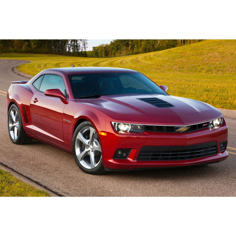 6pcs Car Body L&R Side Vent Insert Stripe Decal Vinyl Inlay Sticker Compatible with Chevrolet Camaro 2010-2015 (Glossy Black)