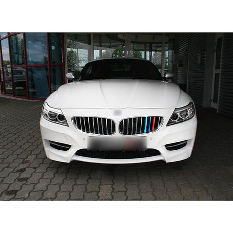 M-Colored Kidney Grille Clip On Insert Trims Fit 09-16 BMW Z4 E89 w/ 9 Beams Grille