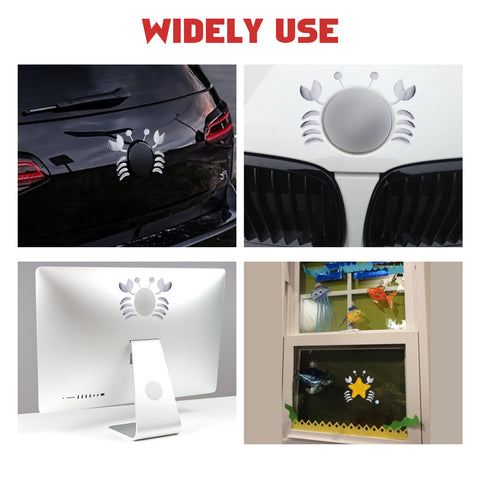 1pc x 3D Silver Chrome Devil Demon Sticker Decal Auto Car Emblem Decal Decoration