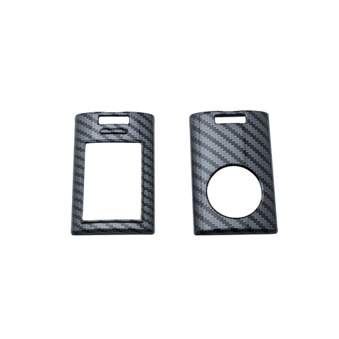 For Cadillac Escalade STS CTS SRX Carbon Fiber Style Key Fob Cover w/Keychain