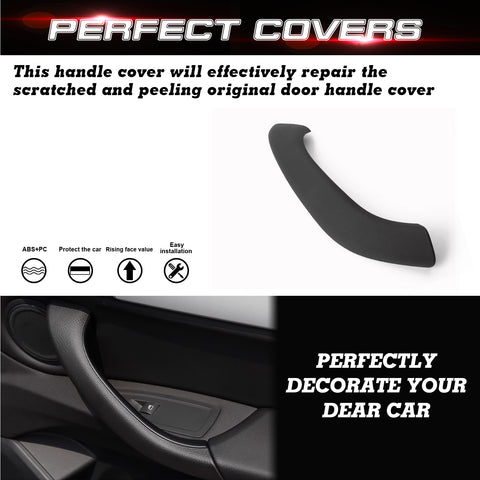 Xotic Tech Door Handle Outer Cover, Side Inner Door Handle Cover Replacement Compatible with BMW X1 F48 2016-2022 X2 F39 2018-2023