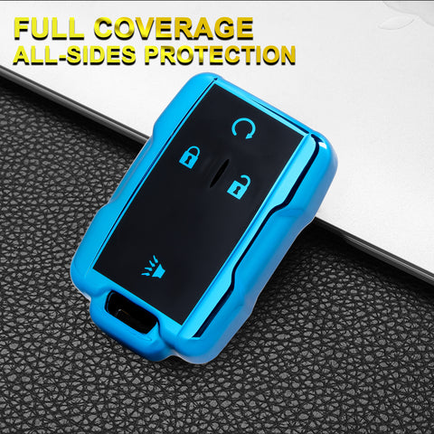 For Chevrolet Suburban GMC Yukon 4 Buttons Remote Key TPU Fob Cover Case Holder