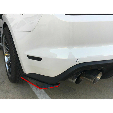 Xotic Tech JDM Rear Bumper Diffuser Valance Spoiler Fin Lip Trim Universal Car Side Fender Skirt Lip Splitter Canard Protector