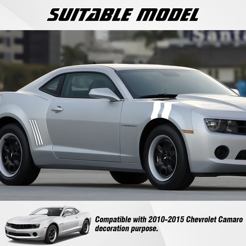 Racing Style Side Vent Fender Stripes Decal Cover For Chevrolet Camaro 2010-15