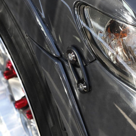 Bumper Fender Quick Release Fasteners+Rubber Bands O-Rings Replacement Clip Kits