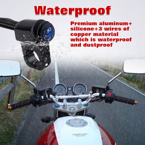 x xotic tech ATV Light Switch 12V Handlebar Switch Motorcycle Light Switch Toggle On/Off Headlight Button Switch For 7/8"(22mm) Handlebars Motorcycle Motorbike Scooter UTV