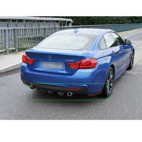 Xotic Tech JDM Rear Bumper Diffuser Valance Spoiler Fin Lip Trim Universal Car Side Fender Skirt Lip Splitter Canard Protector