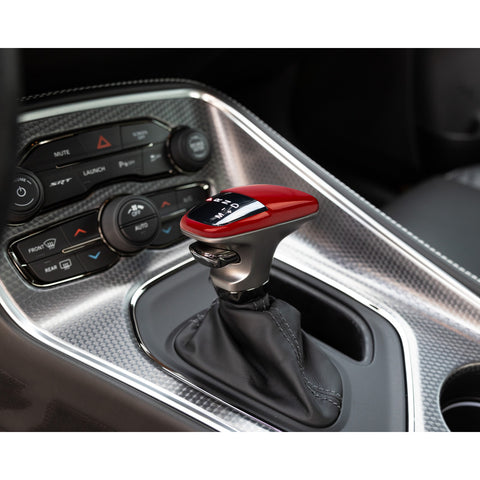 Gear Shift Knob Cover Trim Compatible with Dodge Challenger Charger 2015-up, Durango 2018-up Interior Accessories Decoration