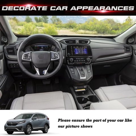 Carbon Fiber Pattern Side AC Vent Outlet Cover Trim For Honda CR-V 2017-2022