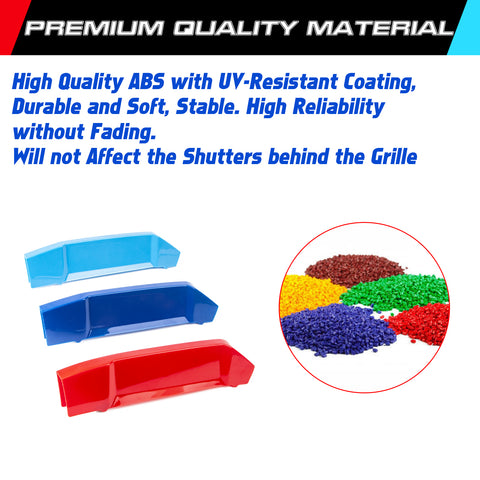 M-Colored Stripe Grille Insert Trims Compatible with BMW X3 G01 or X4 G02 2022 2023, Not fit for X3 X4 M40i (7-Beams Standard Kidney Grille)