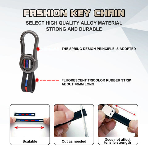 x xotic tech Key Fob Cover Case Compatible with BMW 1 3 4 5 6 7 Series X3 X5 X6 X7 M5 M6 GT3 GT5 Zinc Alloy Heavy Duty Shell Protector Holder Keychain with Carbon Fiber Pattern