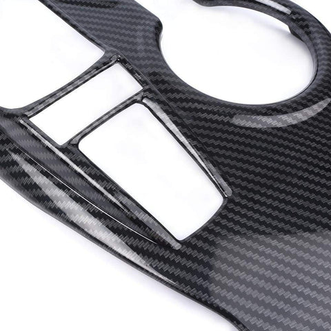 ABS Red / Blue / Carbon Fiber / Wood Center Console Cup Holder Panel Trim For Toyota Camry SE LE 2018-up