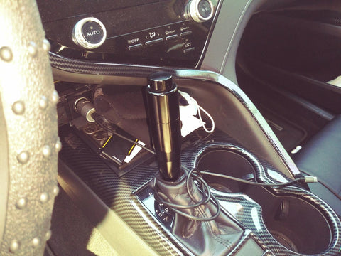 ABS Carbon Fiber / Red / Blue / Wood Gear Shift Frame Console Panel Trims Cover Cup Holder Decor Decal for Toyota Camry 2018-2024