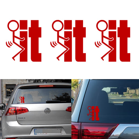 Xotic Tech F*ck-It Funny JDM Sticker Decal Vinyl Graphic for Cars Bumper Window Trucks Vans Walls Laptop 4" x 5"