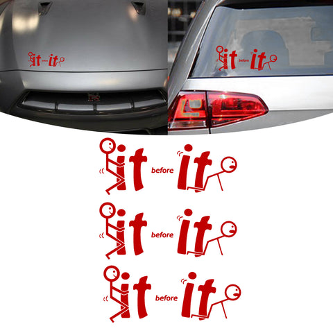 Xotic Tech Fu-ck It Before It Funny JDM Sticker Decal Vinyl Graphic for Cars Bumper Window Trucks Vans Walls Laptop " x 7"