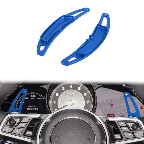 Red Aluminum Paddle Shifter Extension For Porsche Panamera Macan Cayenne 718 918