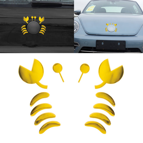 1pc x 3D Silver Chrome Devil Demon Sticker Decal Auto Car Emblem Decal Decoration