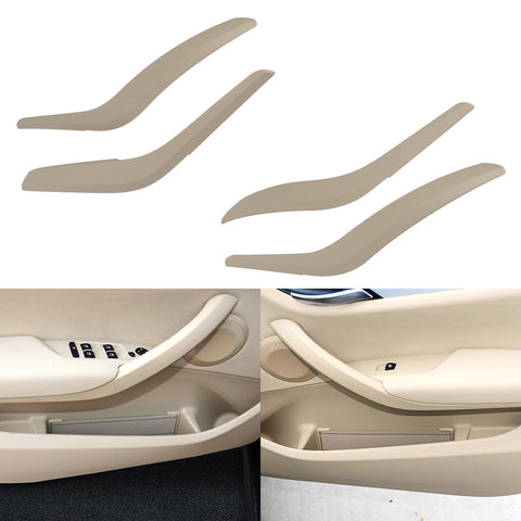 Xotic Tech Door Handle Cover Replacement Front Left + Right Side Inner Door Grab Handle Cover Armrest Bracket Compatible with BMW X1 E84 2008-2015