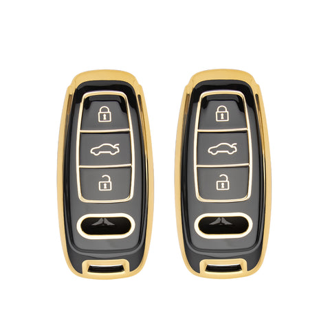 2X TPU Full Cover Smart Key Fob Cover For Audi A3 S3 S6 RS6 S7 2020-2022