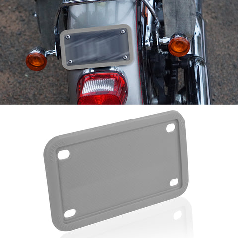 x xotic tech Motorcycle Silicone License Plate Frames, Motorbike License Plate Holder, Rust Proof, Rattle Proof, Weather Proof