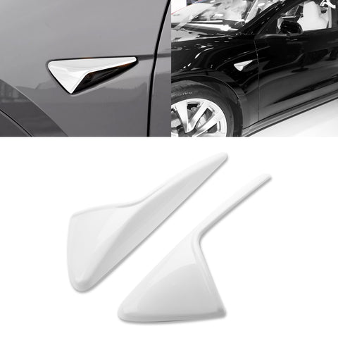 for Tesla Model 3 X S Autopilot Side Marker Turn Signal Cover Trim ABS, Turn Signal Indicator Side Marker Camera Cap Cover