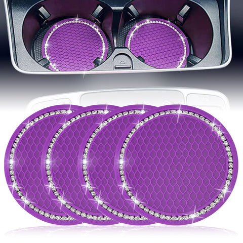 2.75 Inch Silicone Bling Car Cup Holder Insert Coaster Auto Interior Accessories