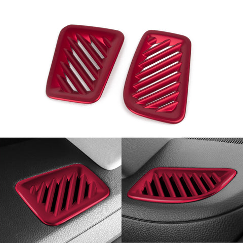x xotic tech 2Pcs Center Console Air Conditioning Dashboard Air Vent Cover Trim Compatible with Toyota Highlander 2020-up Interior Decoration Car Accessories