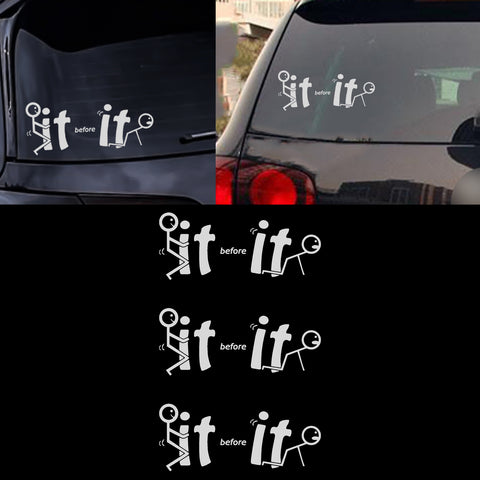 Xotic Tech Fu-ck It Before It Funny JDM Sticker Decal Vinyl Graphic for Cars Bumper Window Trucks Vans Walls Laptop " x 7"