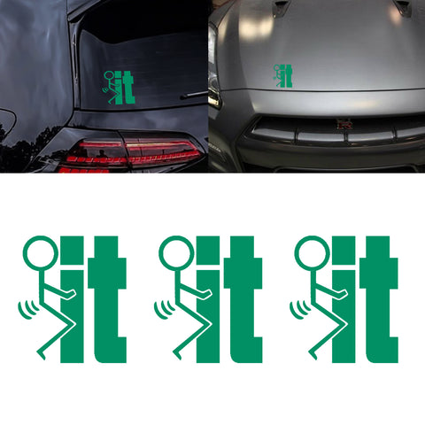 Xotic Tech F*ck-It Funny JDM Sticker Decal Vinyl Graphic for Cars Bumper Window Trucks Vans Walls Laptop 4" x 5"