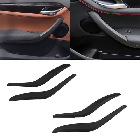 Xotic Tech Door Handle Cover Replacement Front Left + Right Side Inner Door Grab Handle Cover Armrest Bracket Compatible with BMW X1 E84 2008-2015