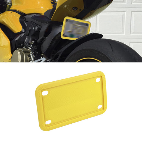 x xotic tech Motorcycle Silicone License Plate Frames, Motorbike License Plate Holder, Rust Proof, Rattle Proof, Weather Proof