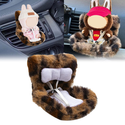 Cute Doll Mini Safety Seat Air Vent Clip Car Interior Decoration Accessories