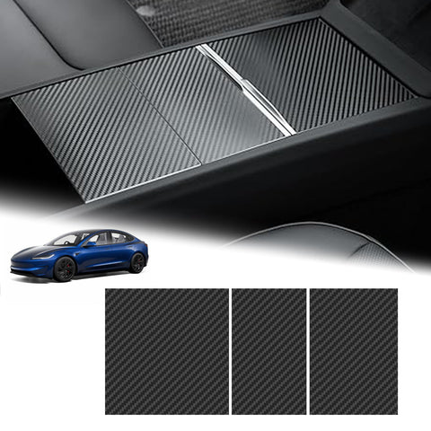 Center Console Wrap Cover Kit For Tesla Model 3 Highland Model Y Juniper 2025+