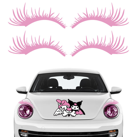 Xotic Tech CarLashes Car Headlight Eyelashes Stickers Fashion Fake Cute Decal Universal for Car Truck Headlamp Headlight