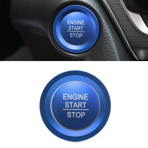 Blue Sporty Engine Start Push Button Switch Trim For Honda Civic Accord 10th Gen