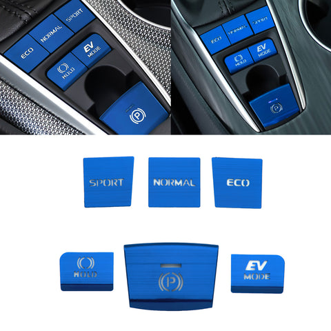 Red Aluminum Alloy Gear Shift Switch Cover Trim For Toyota Camry Hybrid 2018-22