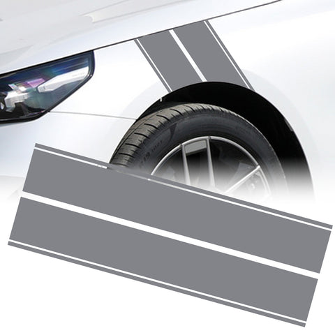 x xotic tech Fender Stripes Hash Marks KK Vinyl Decal Universal for Car Truck Sticker Racing Stripe 11"x23"