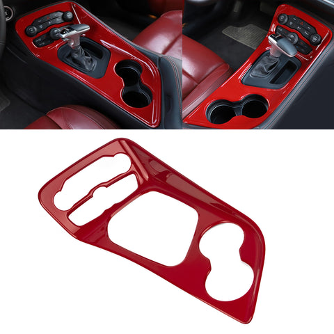 Car ABS Gear Shift Box Cover Frame Decor Overlay For Dodge Challenger 2015-up