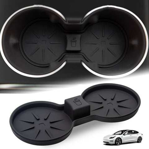 Center Console Cup Coasters Anti-Slip Cup Holder Accessories For Tesla Model 3/Y