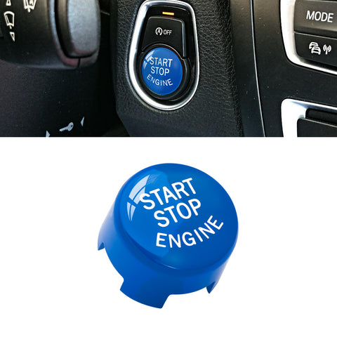 Red Car Engine Start Stop Switch Push Button Cover for BMW F30 F10 F15 F25 F48 X1 X3 X4 X5 X6 (F Class with OFF Button)